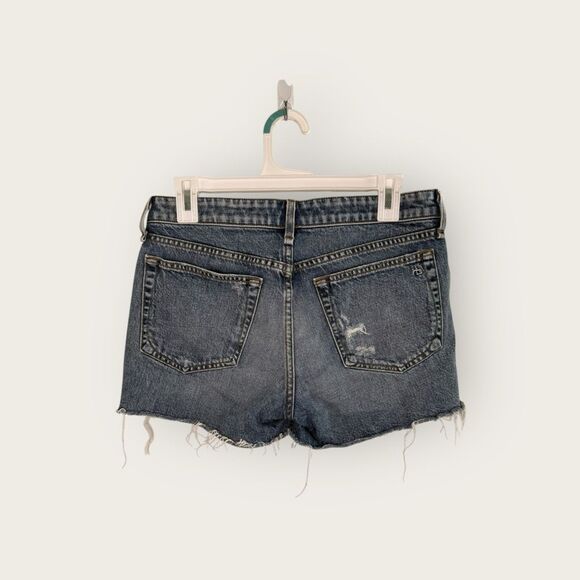 Rag & Bone Dre Low Rise Distressed Denim Shorts in Norwalk Size 26 - Picture 5 of 8